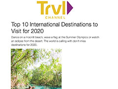 Top 10 International Destinations to Visit for 2020