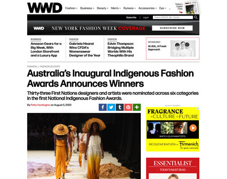 Australia’s Inaugural Indigenous Fashion Awards Announces Winners